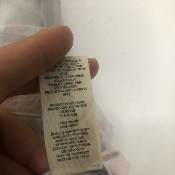 Free People Loveland Plaid Button Down Shirt Small - Picture 7 of 10